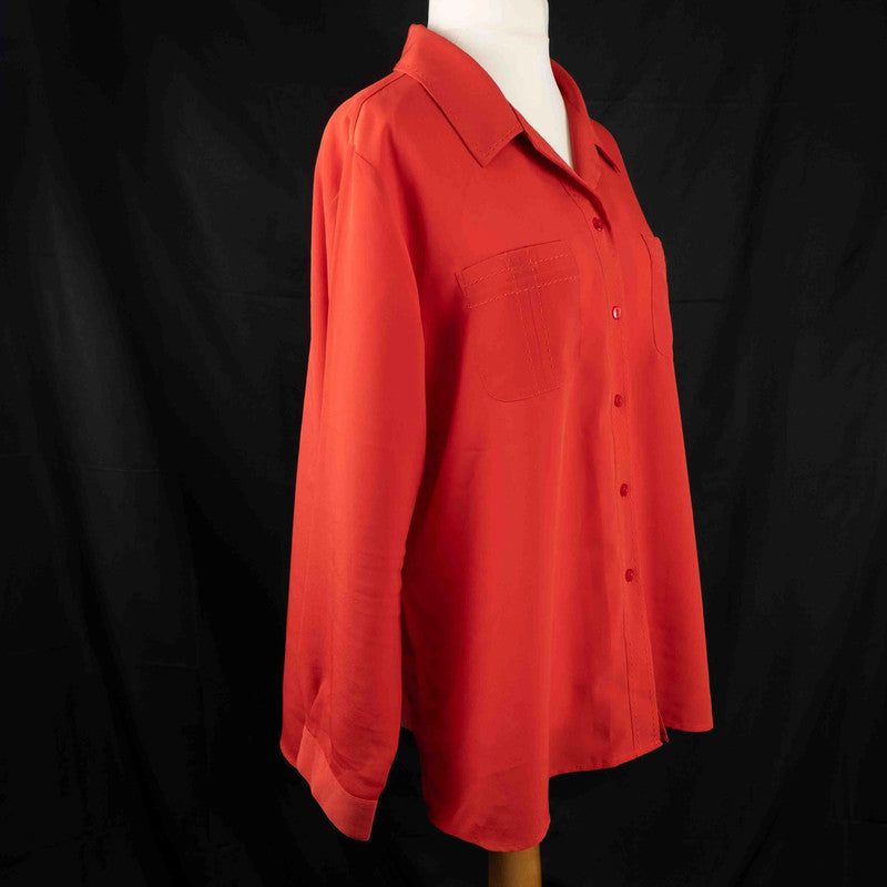 Berkertex Blouse Orange Size 22