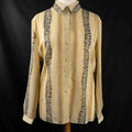 C&amp;A Canda Blouse Yellow &amp; Beigh Size 22
