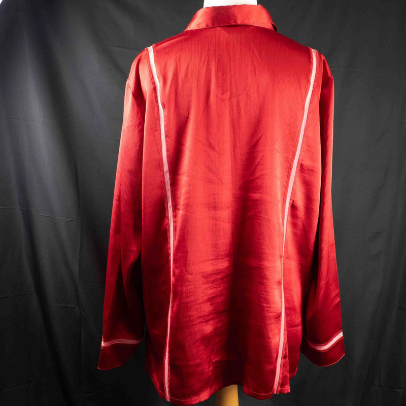 Elvi Red Blouse Size 22
