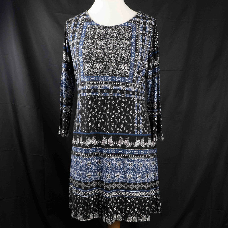 TU Dress Size 20 Blue &amp; Black