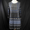 TU Dress Size 20 Blue &amp; Black