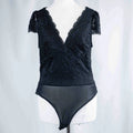 New Look Black Lace Body Suit Size 14 NWT