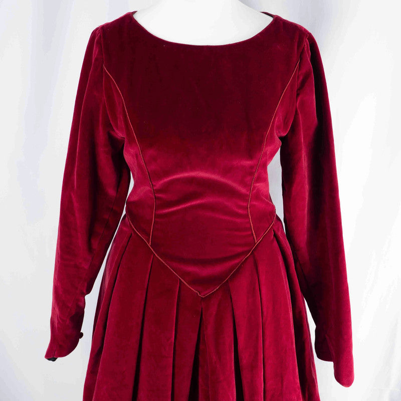 Susan Berry Made to Measure Velvet Red  Dress Possible size 8
