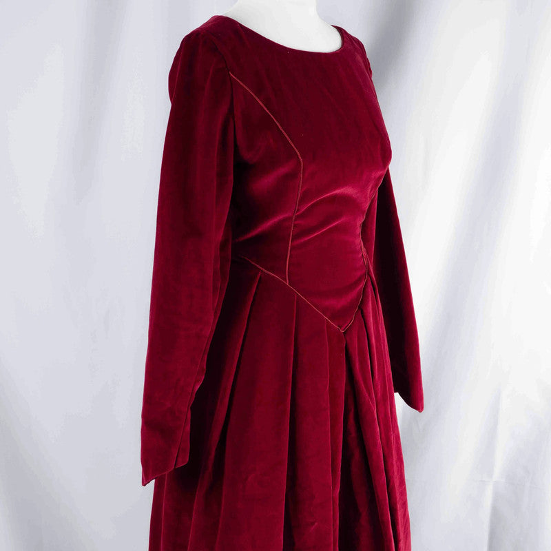 Susan Berry Made to Measure Velvet Red  Dress Possible size 8