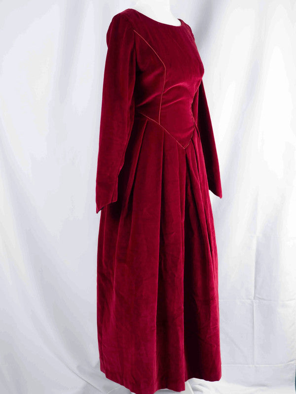 Susan Berry Made to Measure Velvet Red  Dress Possible size 8