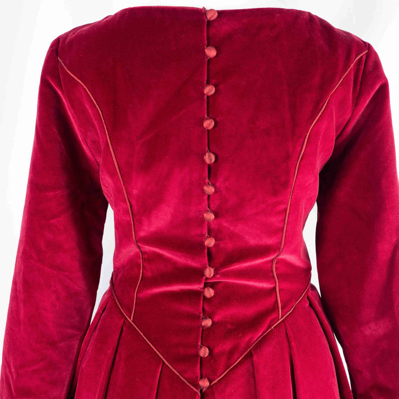 Susan Berry Made to Measure Velvet Red  Dress Possible size 8