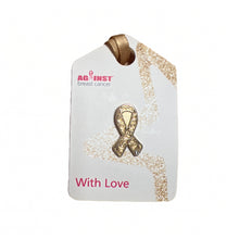 Gold Ribbon Pin Badge