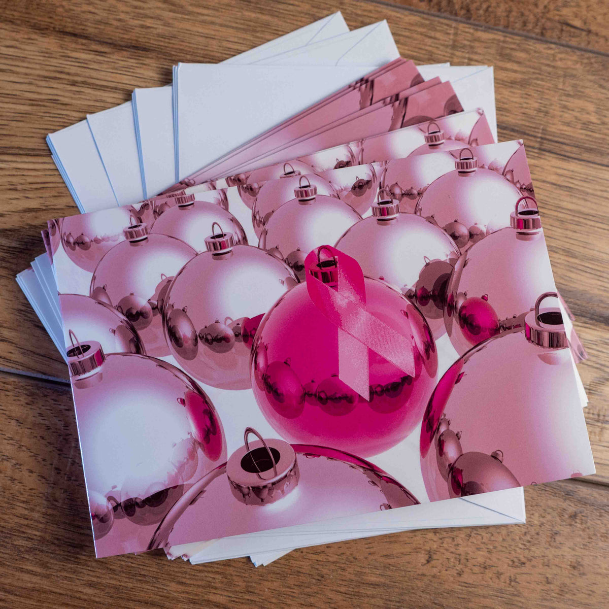 Pink Bauble Charity Christmas Cards