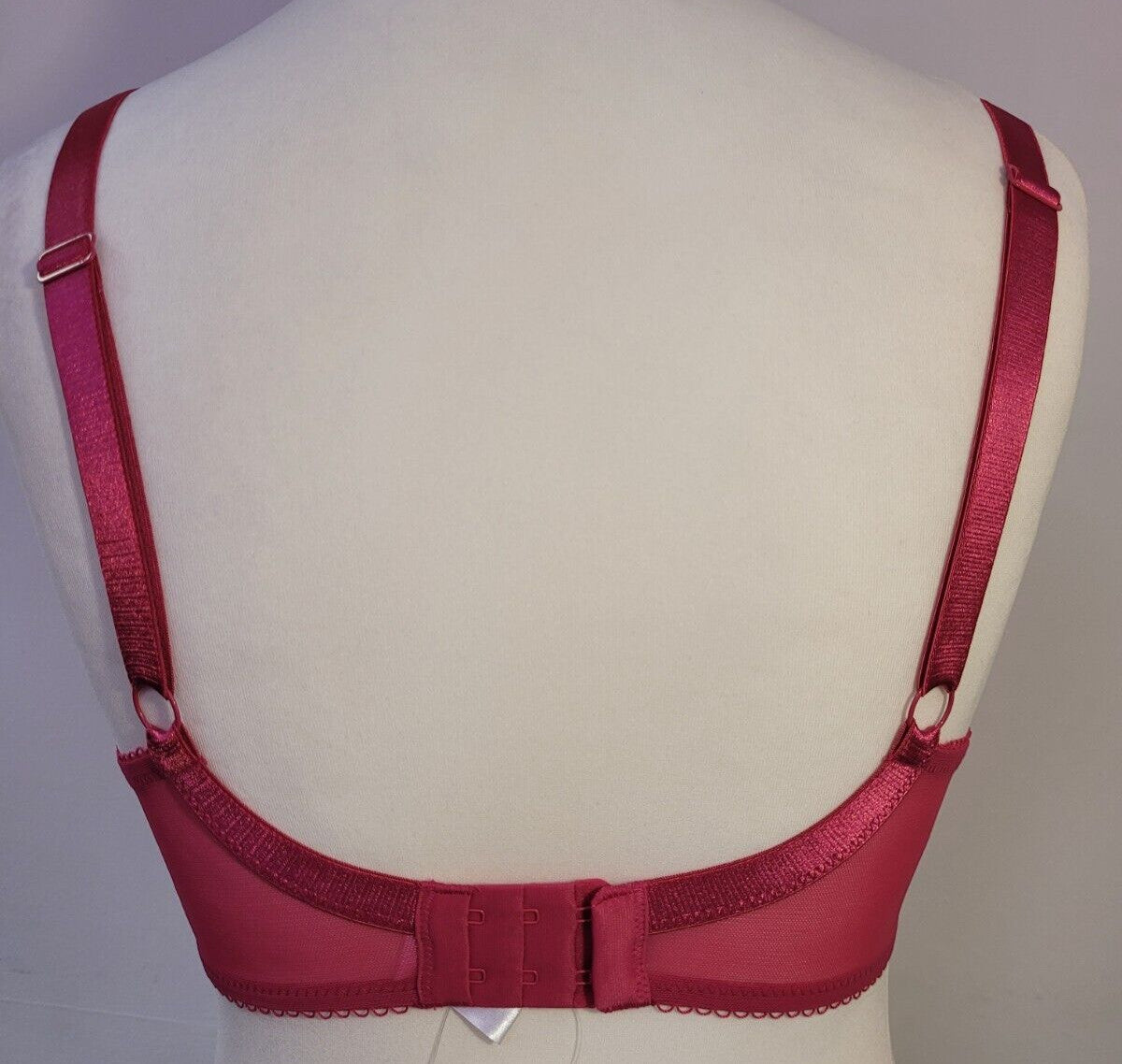 Miss Mandalay Bra 30E Hot Pink Balconette Frill Detail Gigi New with Tags