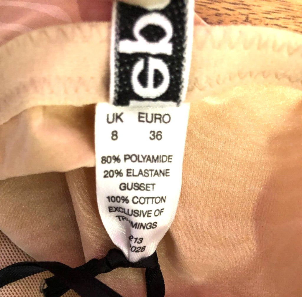 Lepel Multitasker Briefs UK8 Nude Tiger Print Brazilian No VPL 1272130 BNWT