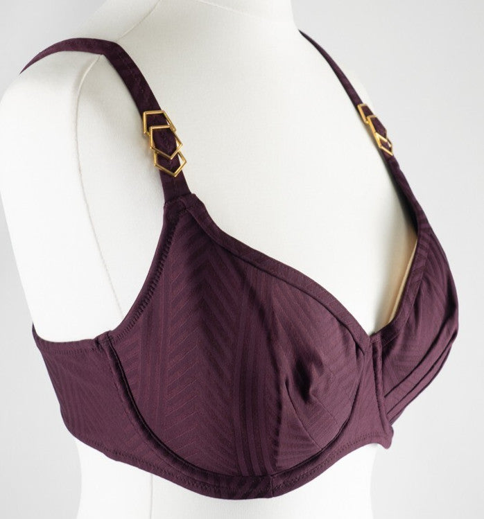 Fantasie 'Fantasie Swim' Bikini Top Burgundy 32E NWT