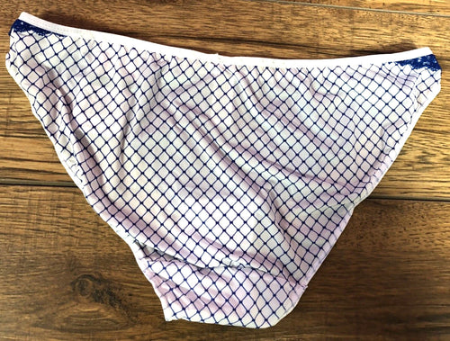 B.Tempt'd Knickers UK14/16 Blue/White Bikini Style  New with Tags