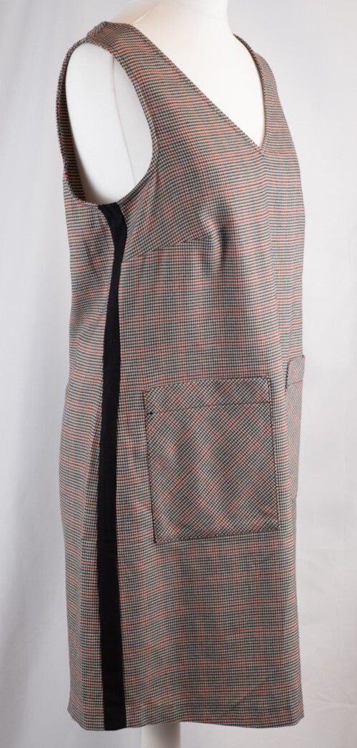 George At Asda Checkered Sleeveless Dress Size 10 Pre-Owned