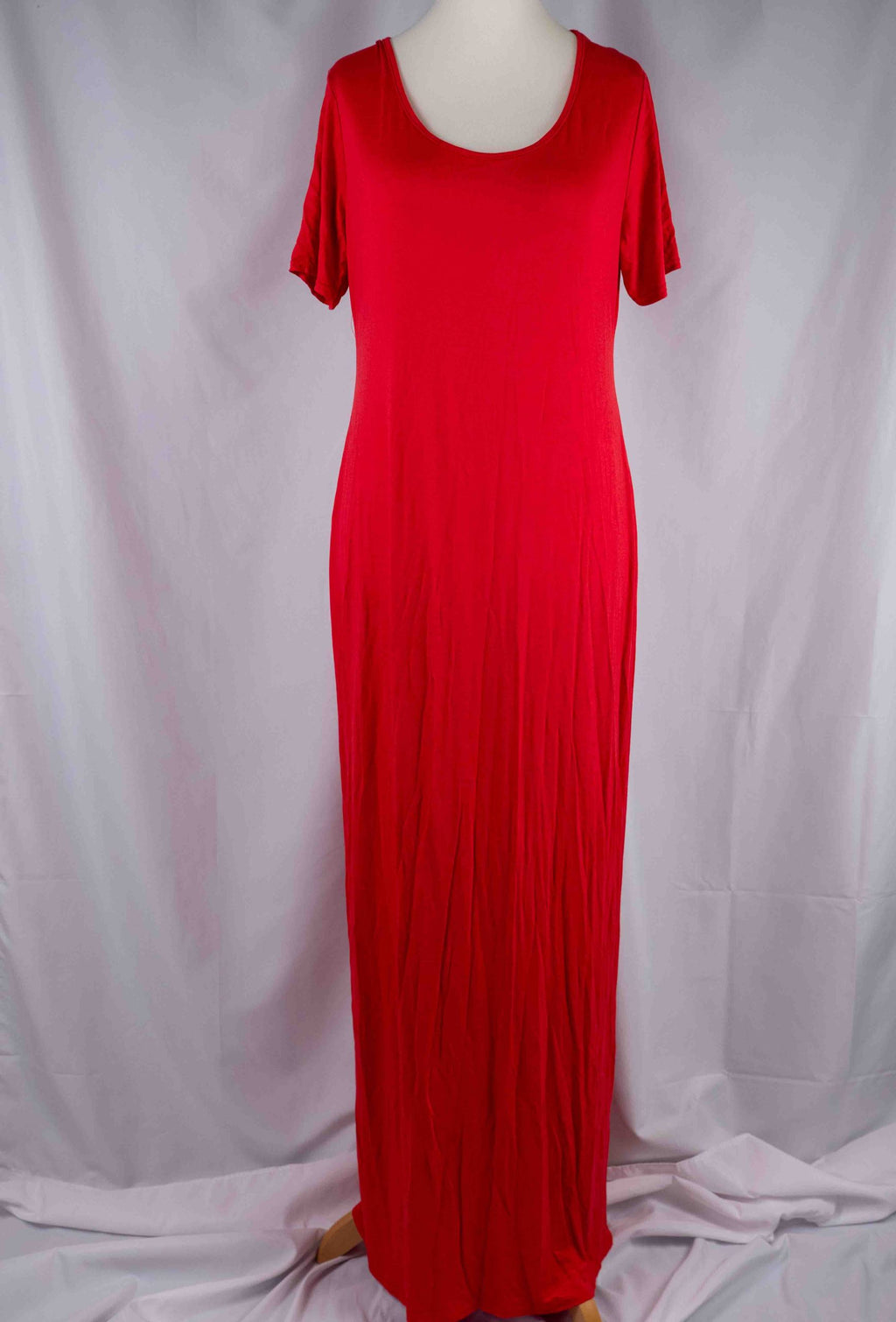 Boohoo Red Maxi Dress Size 18 NWT
