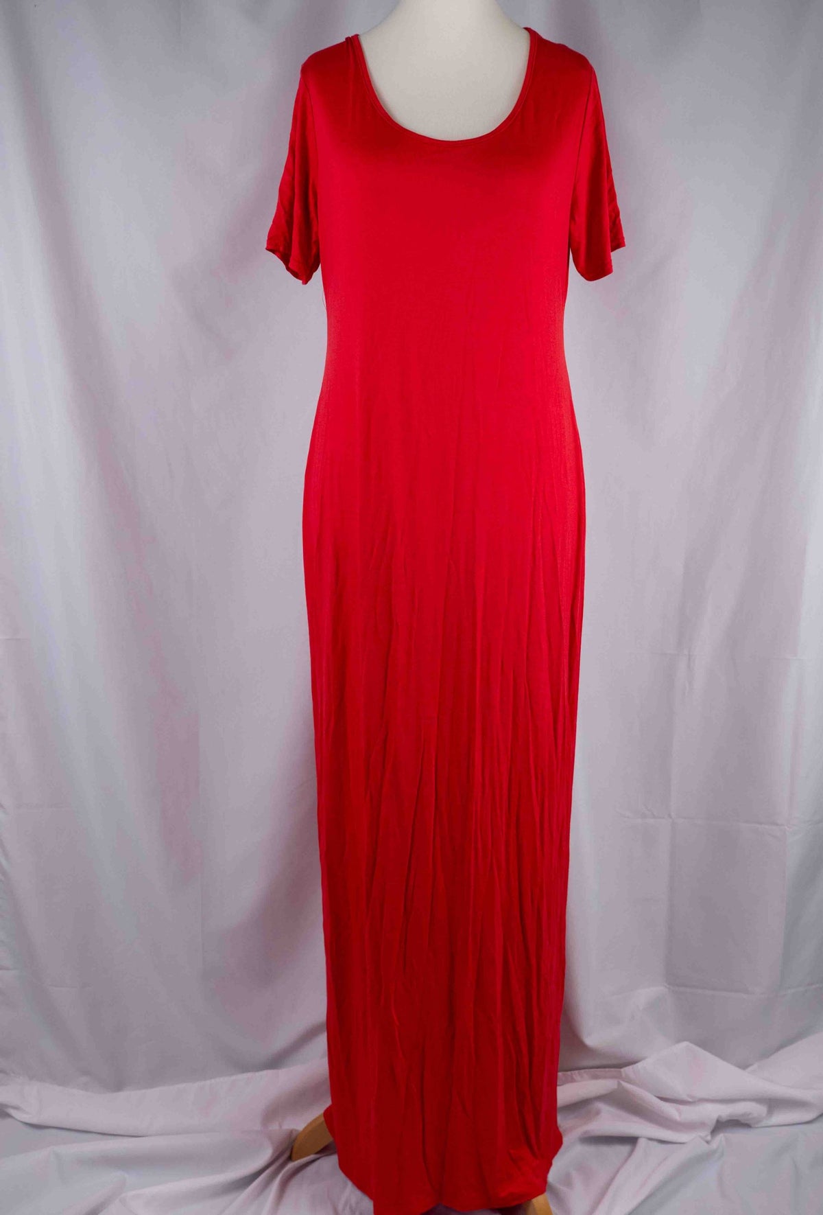 Boohoo Red Maxi Dress Size 18 NWT
