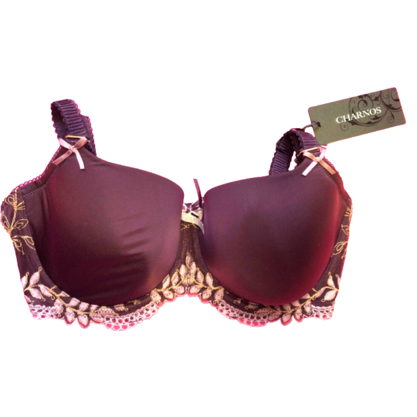 Purple Charnos 32DD Ally Balcony Bra BNWT