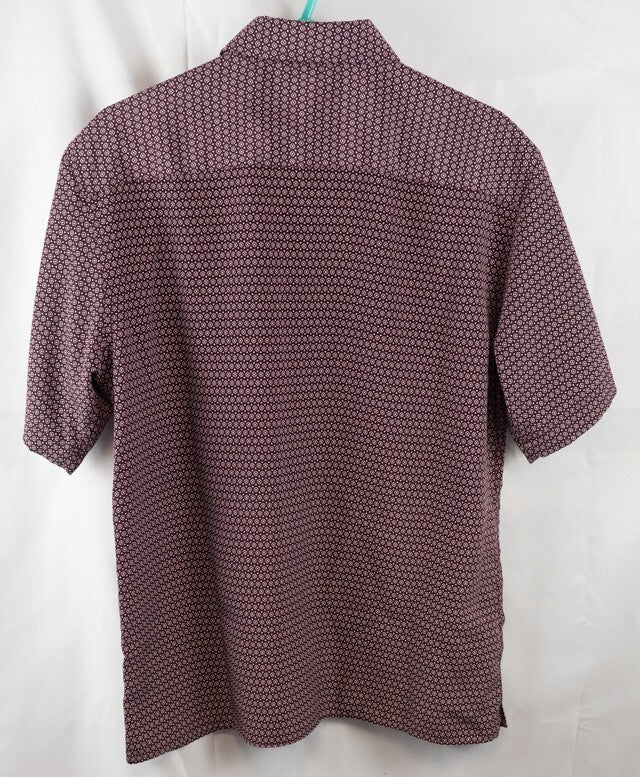 M&amp;S Men's Shirt Burgundy Medium Pre-Owned