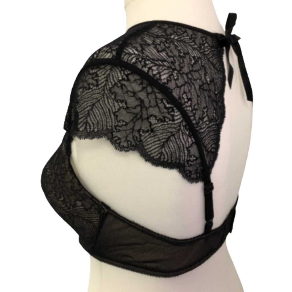 B.tempt'd Black Small Underwired Bralette with Back Tie NWT