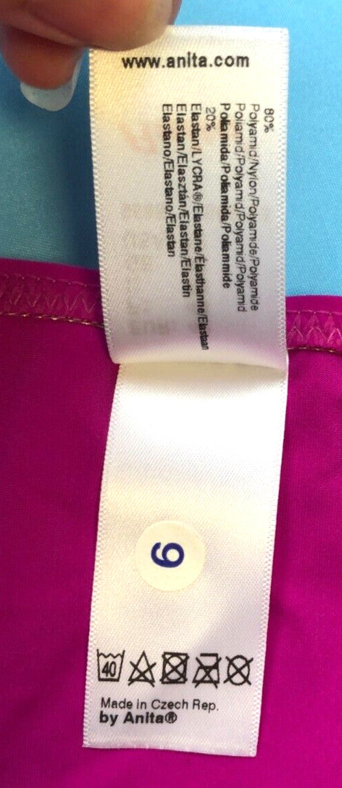 Maternity Tankini Pink Multi Top 38D Bottoms 38 UK16 Halter Neck by Anita BNWT