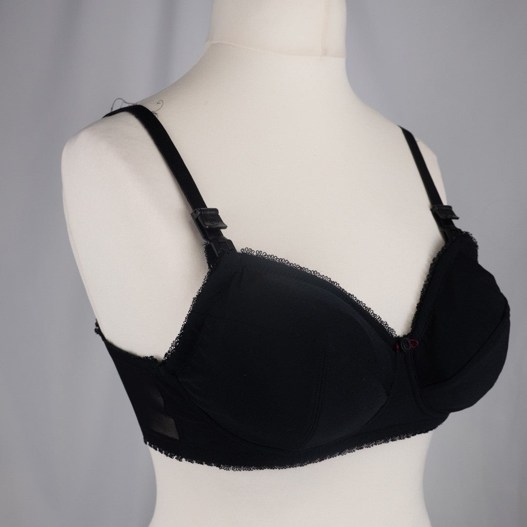 Nursing Bra 34DD Black Amy LD009 Drop Down Cups by Lorna Drew BNWT