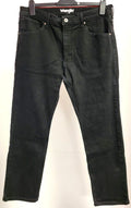 Wrangler Jeans W34"/L30R Black Straight Leg Zip/Button Fly Pre-Owned