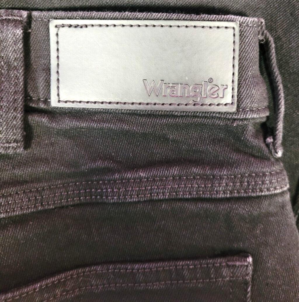 Wrangler Jeans W34"/L30R Black Straight Leg Zip/Button Fly Pre-Owned