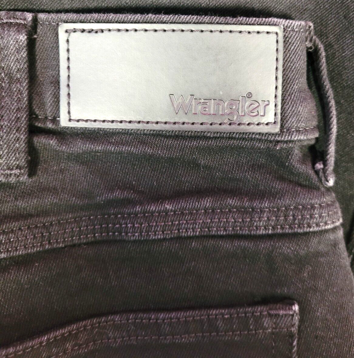 Wrangler Jeans W34"/L30R Black Straight Leg Zip/Button Fly Pre-Owned