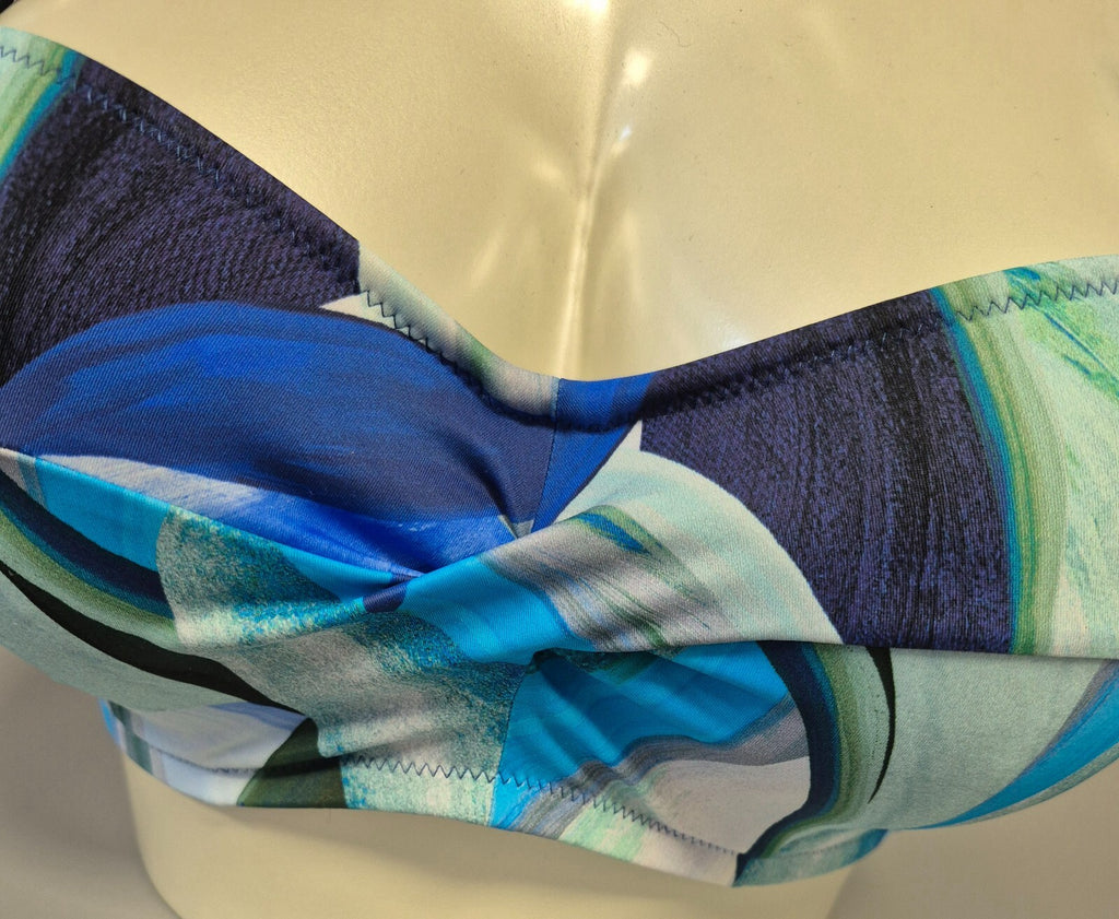 Fantasie 'Aguada Beach' Bikini Top Blue UK 30E NWT