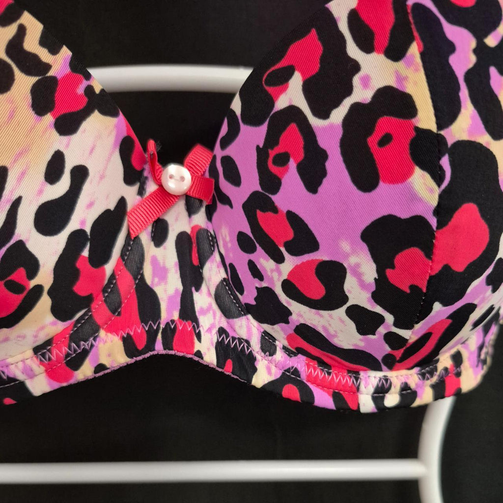 Lepel 'Lilly' Bra Animal Print 30B Underwired Balconette NWT