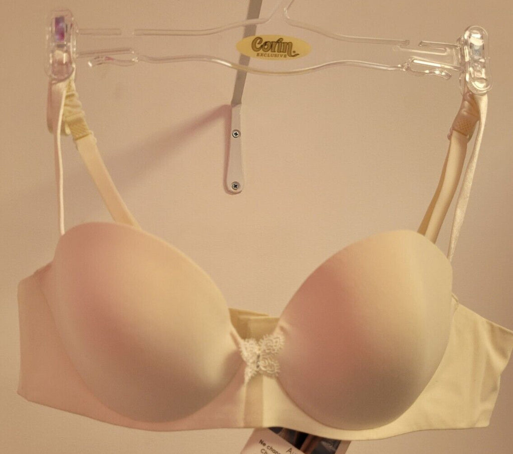 Simone Perele Bra 30B White Aura Multi-Position Strapless Underwired Padded NWT