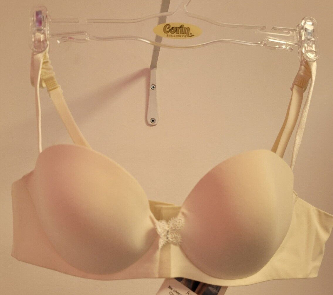 Simone Perele Bra 30B White Aura Multi-Position Strapless Underwired Padded NWT