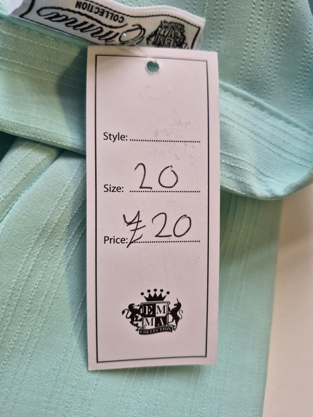 Emma Collection Women's Shirt Pale Green UK 20 NWT