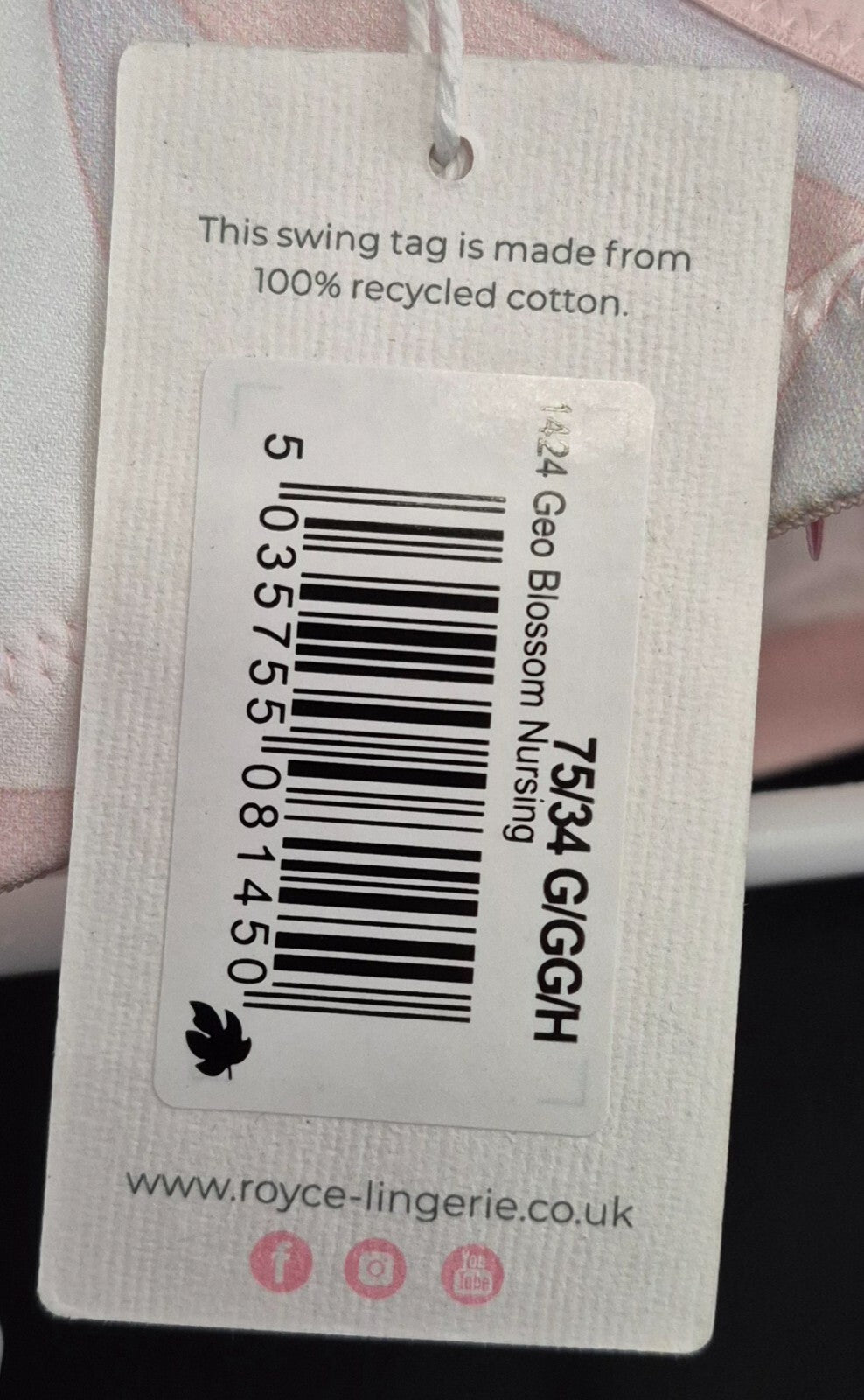 Royce Nursing Bra 34G/GG/H Multi Coloured NWT