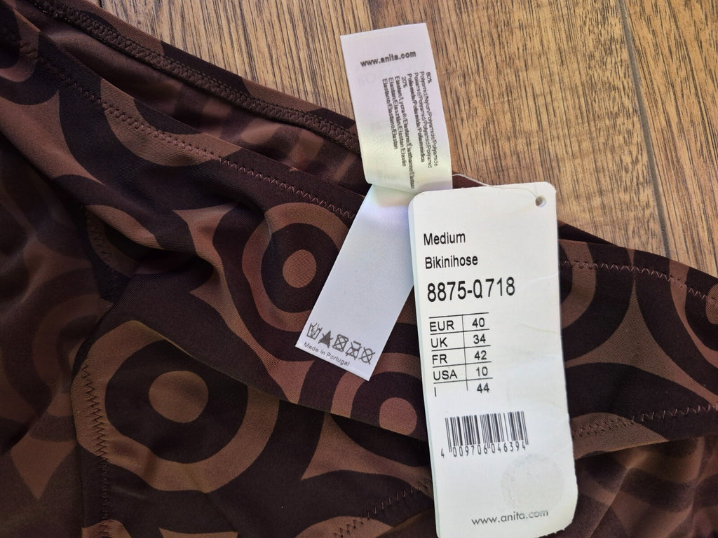 Rosa Faia Bikini Bottoms Brown Eu 34/Medium NWT