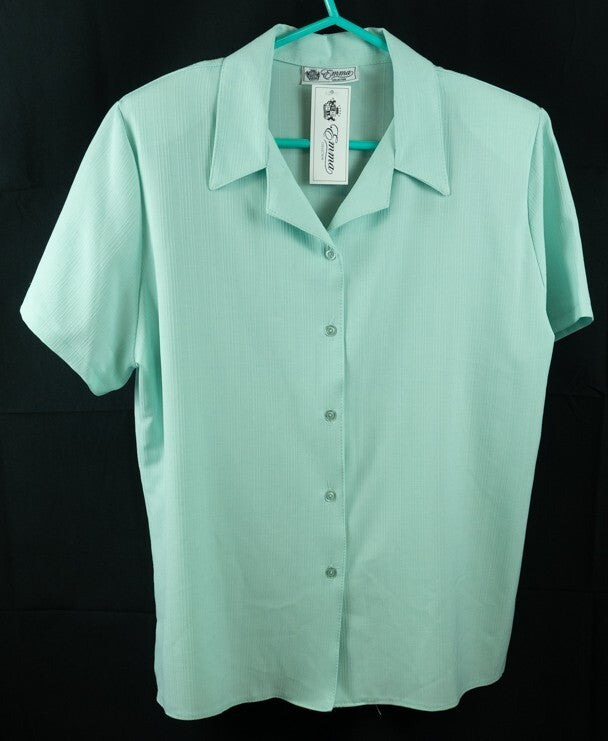 Emma Collection Women's Shirt Pale Green UK 20 NWT