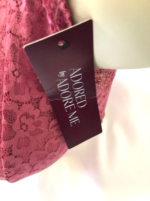 Adored by Adore Me Raspberry Red Jenny Bralette 2X New With Tags