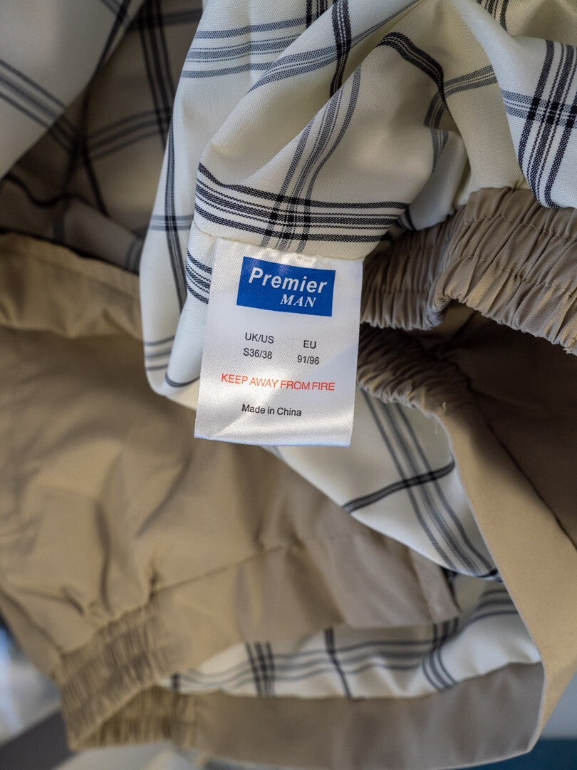 Premier Man Jacket Beige UK Small 36-38" NWT