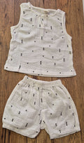 Aphoo Sleeveless Tank Top &amp; Shorts Set Large (12mths) NWT