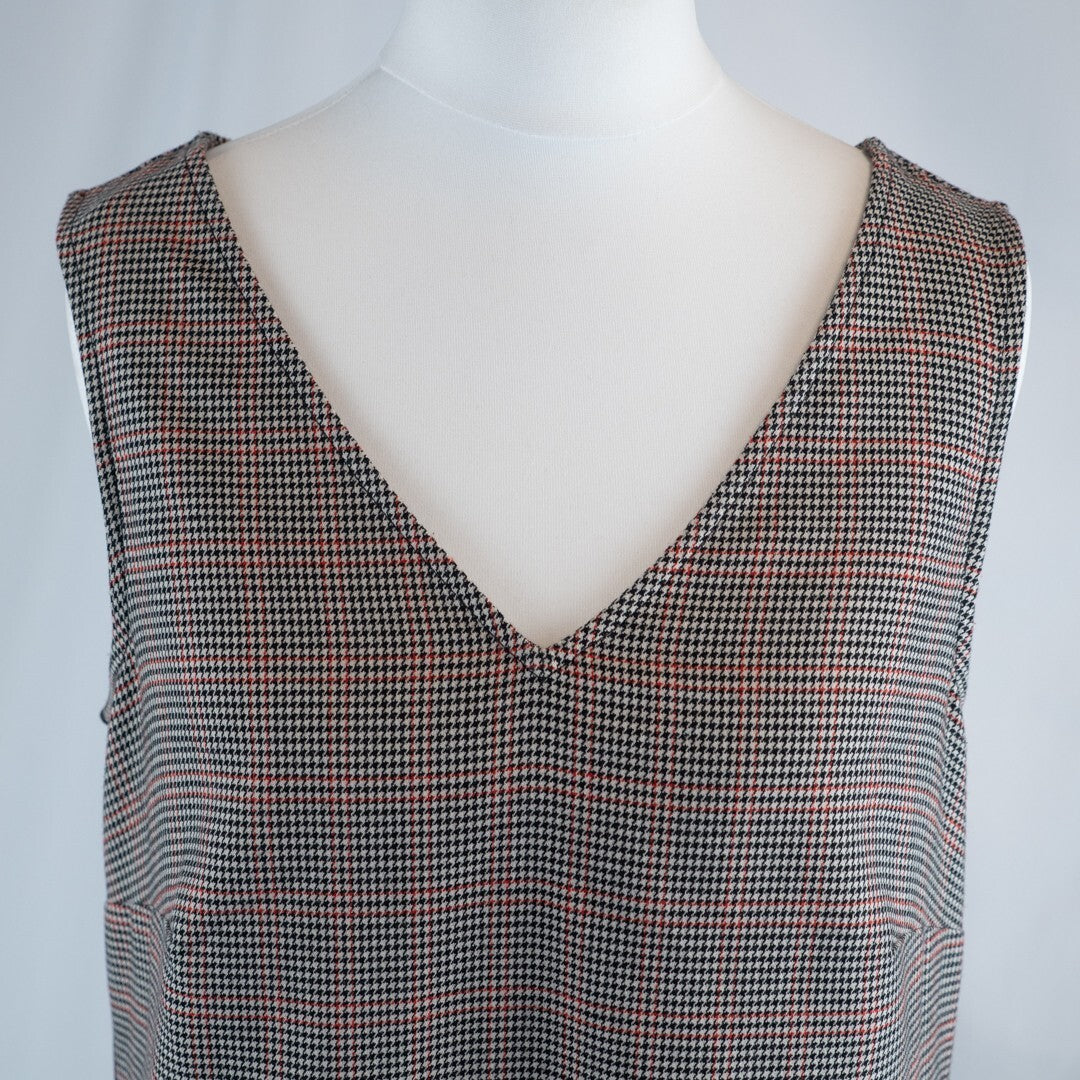 George At Asda Checkered Sleeveless Dress Size 10 Pre-Owned