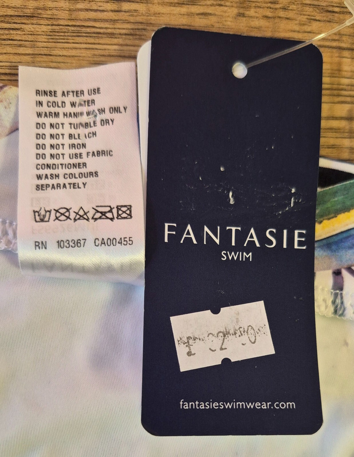 Fantasie 'Playa Blanca' Twist Front Bikini Bottoms Multicoloured Size Small NWT
