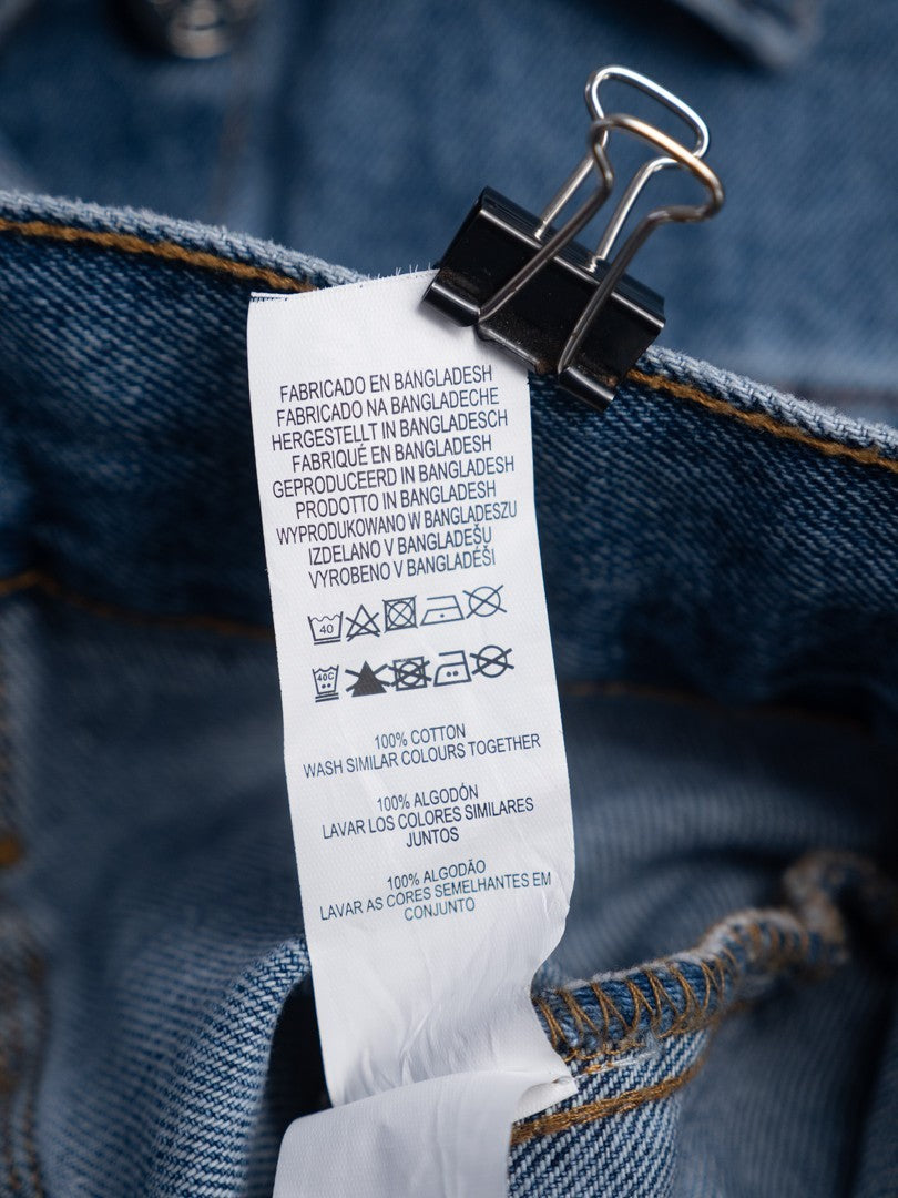 Womens Denim Jacket UK8 Blue Long Sleeve Button Through by Denim &amp; Co