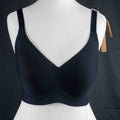Celeste D'Or black padded curve bra with adjustable straps and removable pads.