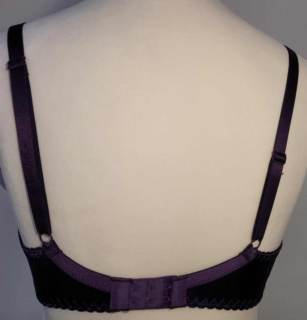 Bra 32DD Purple Padded Balcony  Padded Underwired 9049 by B'ware New with Tags