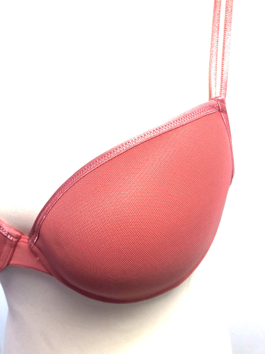 Dorothy Perkins T-Shirt Bra 36C Pink Underwired Padded Spaghetti Straps BNWT