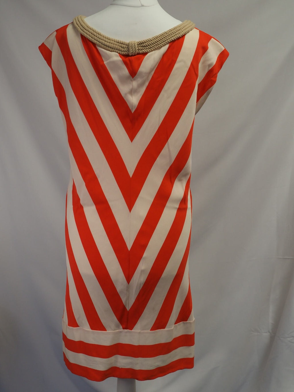 Diane Von Furstenberg Dress Red/Cream US size 4 Pre-Owned