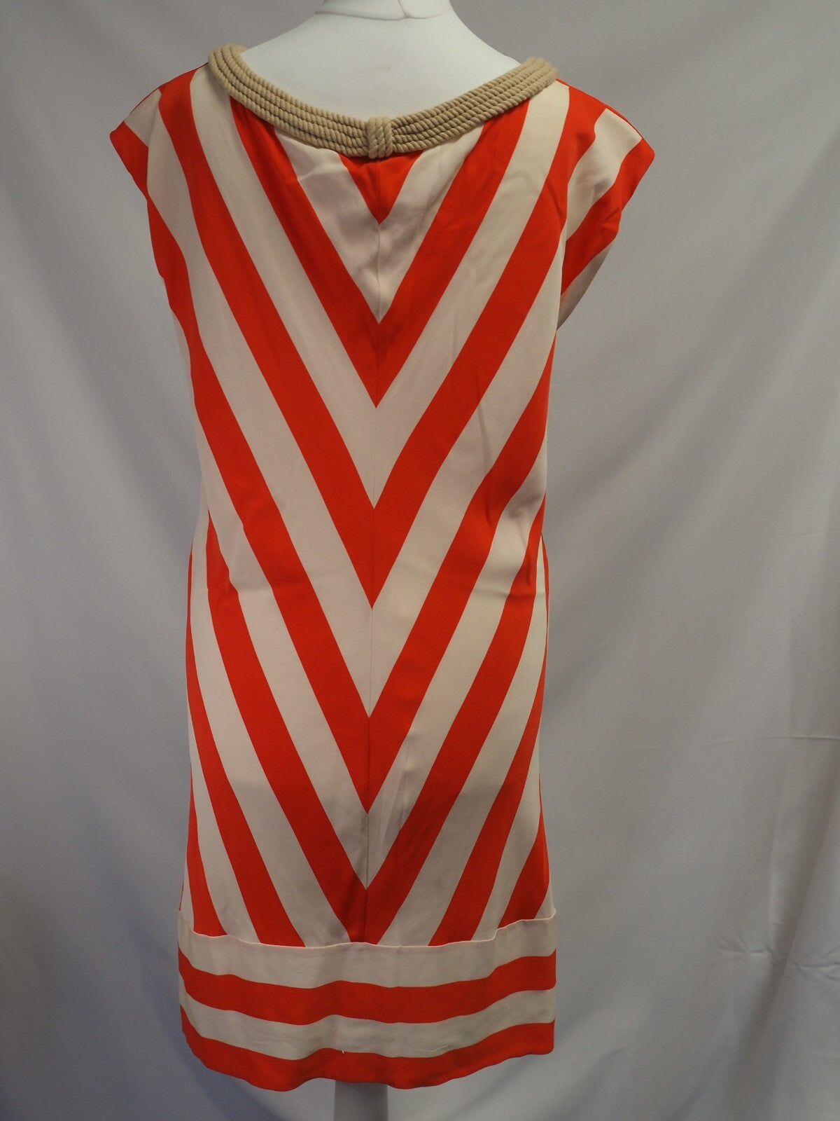 Diane Von Furstenberg Dress Red/Cream US size 4 Pre-Owned