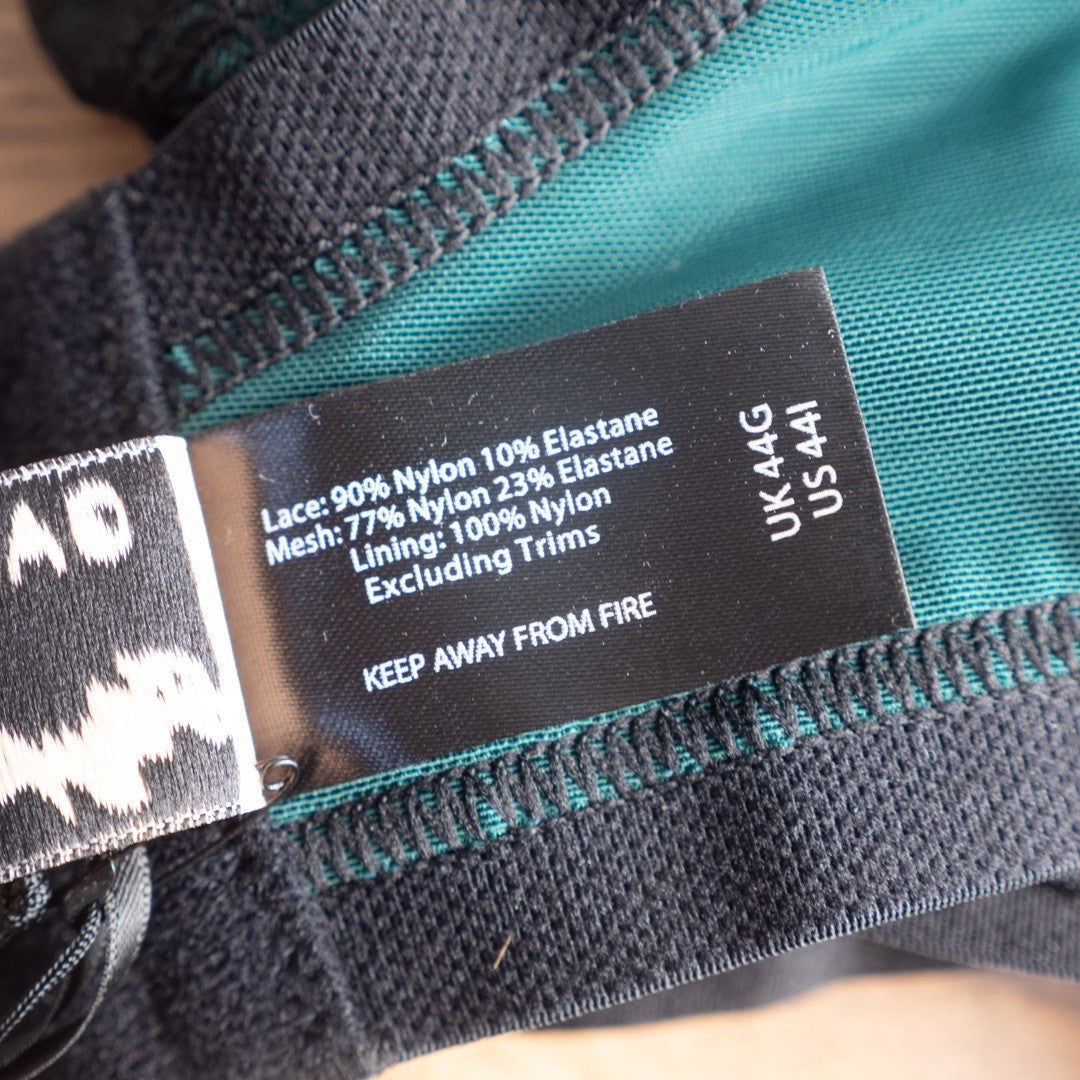 Bra 44G Forest Green Harness Style DH463 Underwired by Gabifresh BNWT
