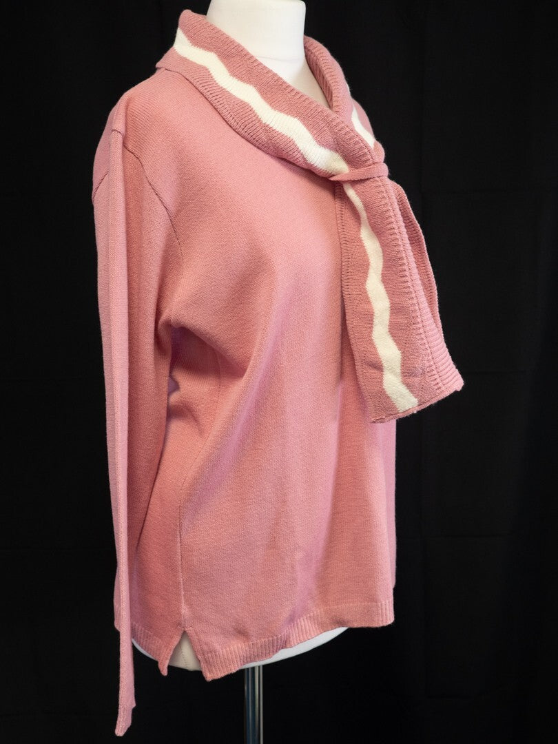 Monique Women's Jumper Pink/White Size M/L NWT