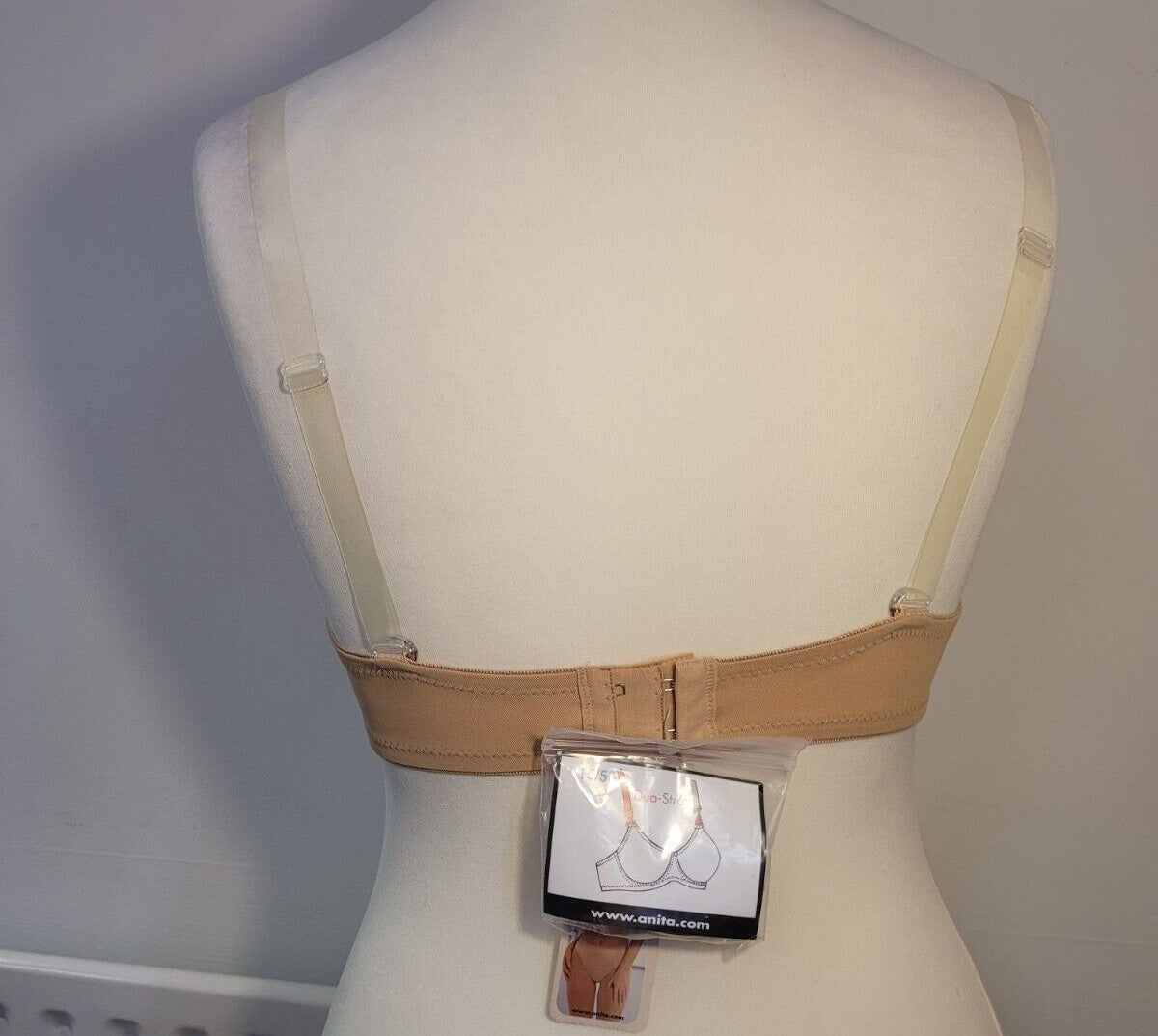 Rosa Faia Bra 32B Nude Duo Straps Twin 5483 Underwired Double Layer Moulded BNWT