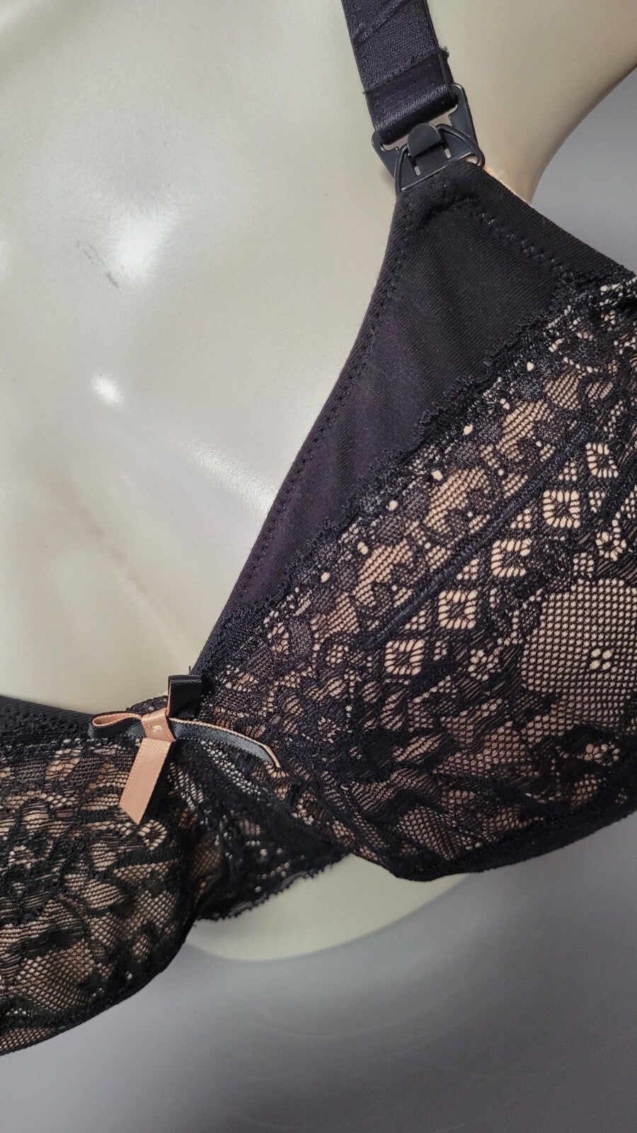 Nursing Bra 40DD Black/Nude Sophie 5821 by PANACHE Non-Wired Drop Cup BNWT